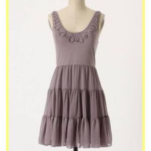 Anthropologie Eloise purple tank dress